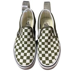 Green Checkered Vans Shoes